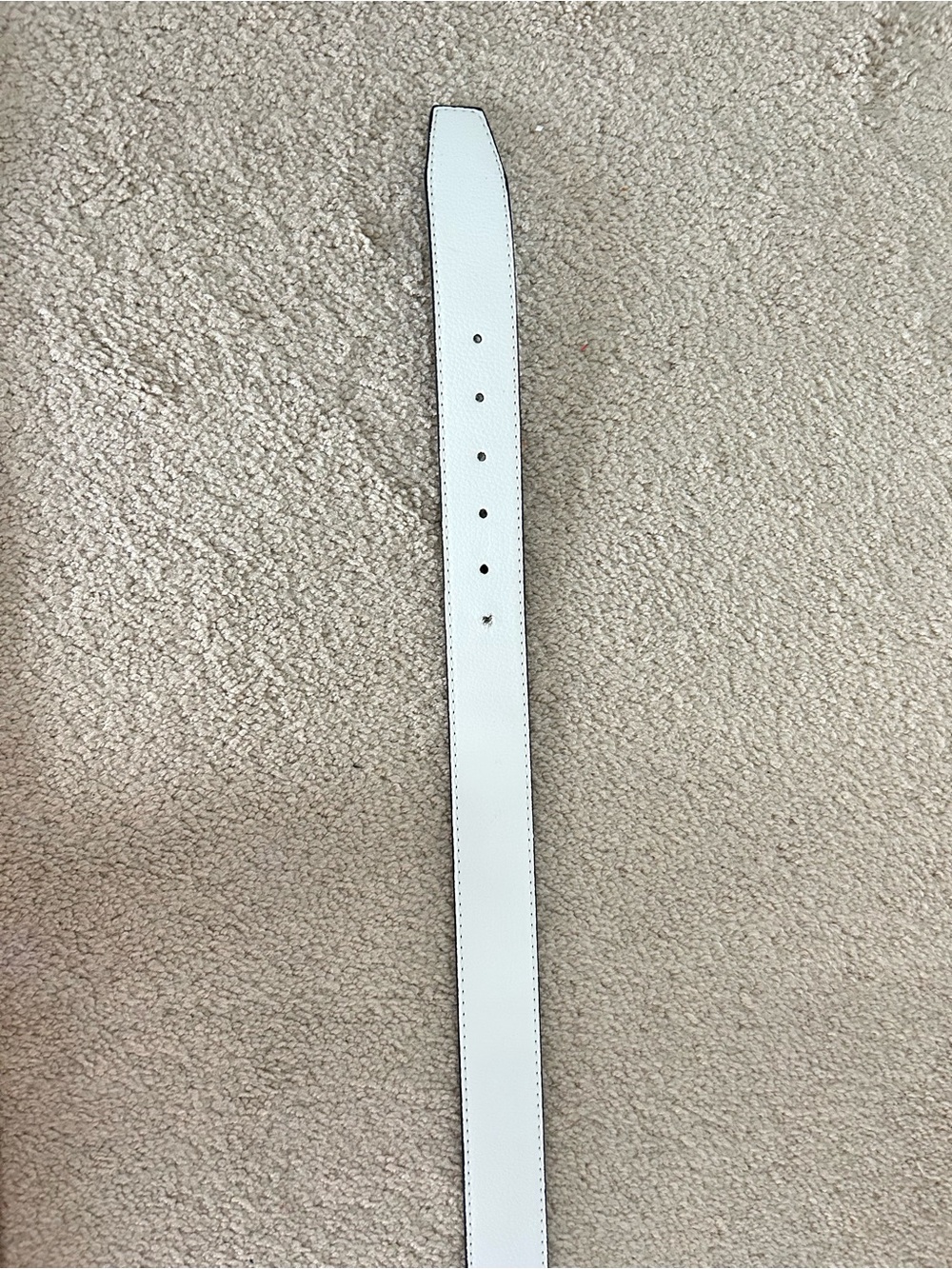 Reversable H Belt White and Black Gold Buckle 1.5" 41" - Picture 5 of 6